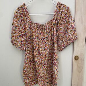Fat Face Ditsy Floral Blouse / Shirt Sz. 18